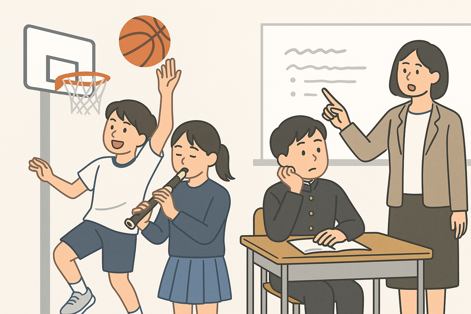 部活では練習するのに、勉強では“聞くだけ”の不思議