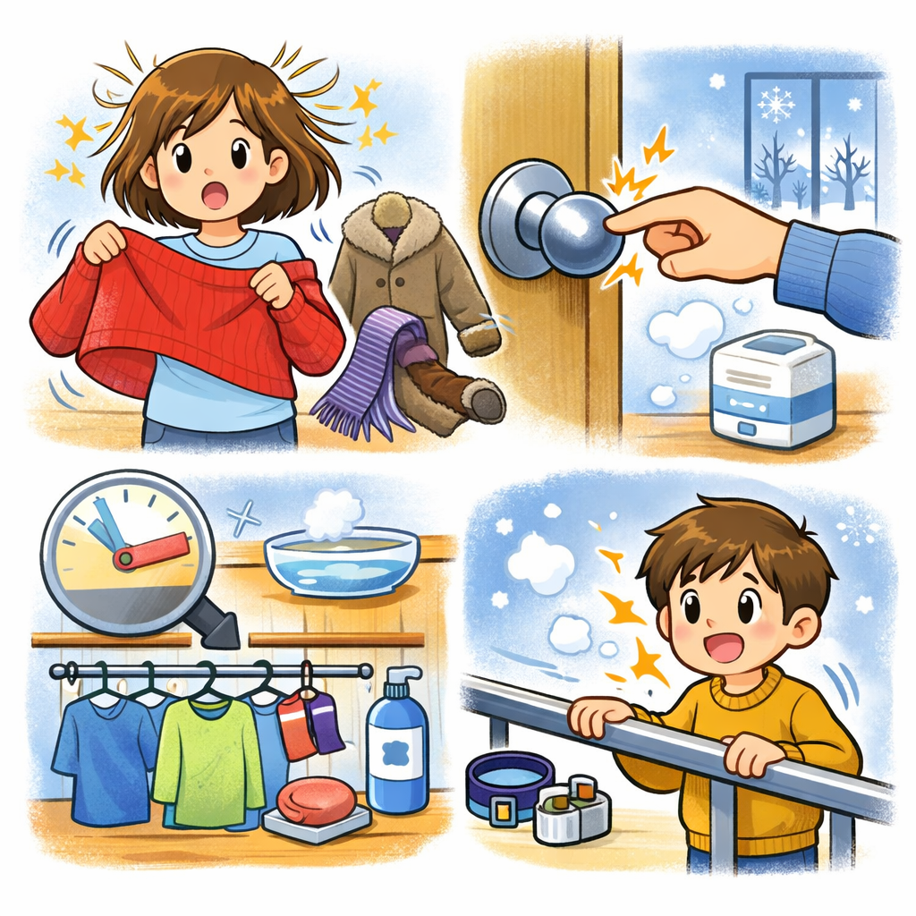 冬の静電気、なんで起きる？今日からできる対策もまとめます